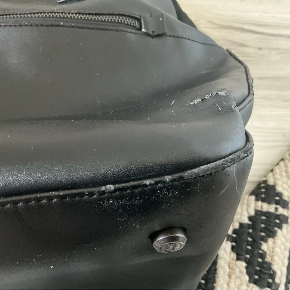 Lululemon sweat once a day bag athletic gym yoga travel bag black - Image 12