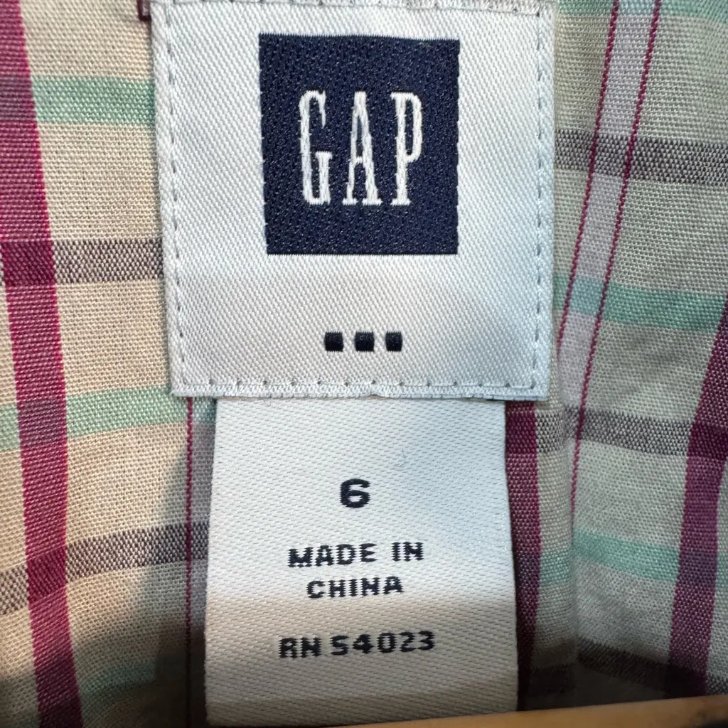 Black/Cream GAP Factory Wool Blazer Size 6 EUC - Image 6