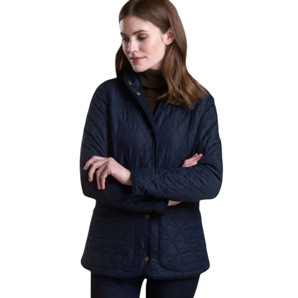 Barbour Combe Polarquilt Barn Jacket in Navy Size 14 - Image 13