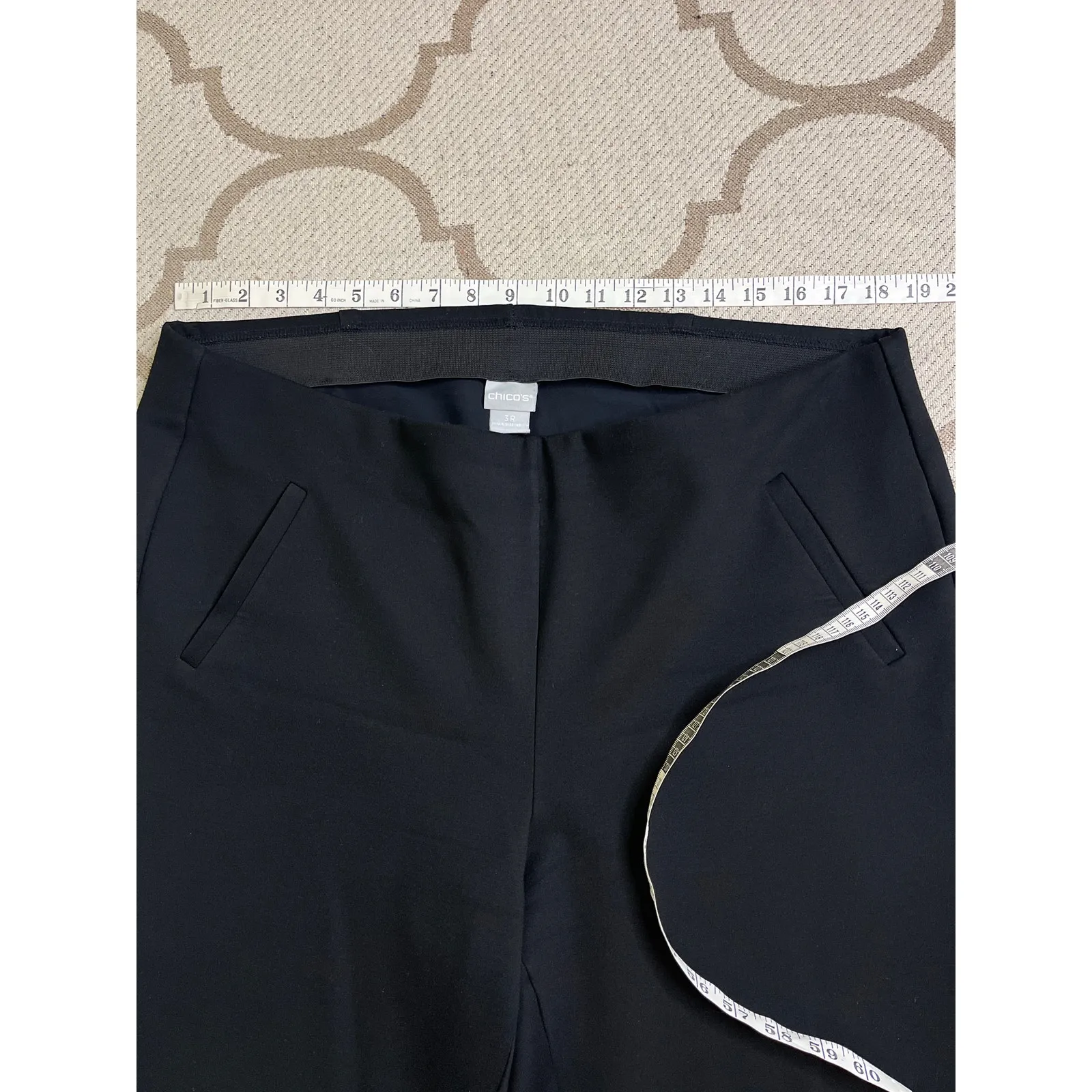 Chico’s Black SO Slimming 360 Juliet Full Length Ponte Knit Slim Pants, Size 16 - Image 5