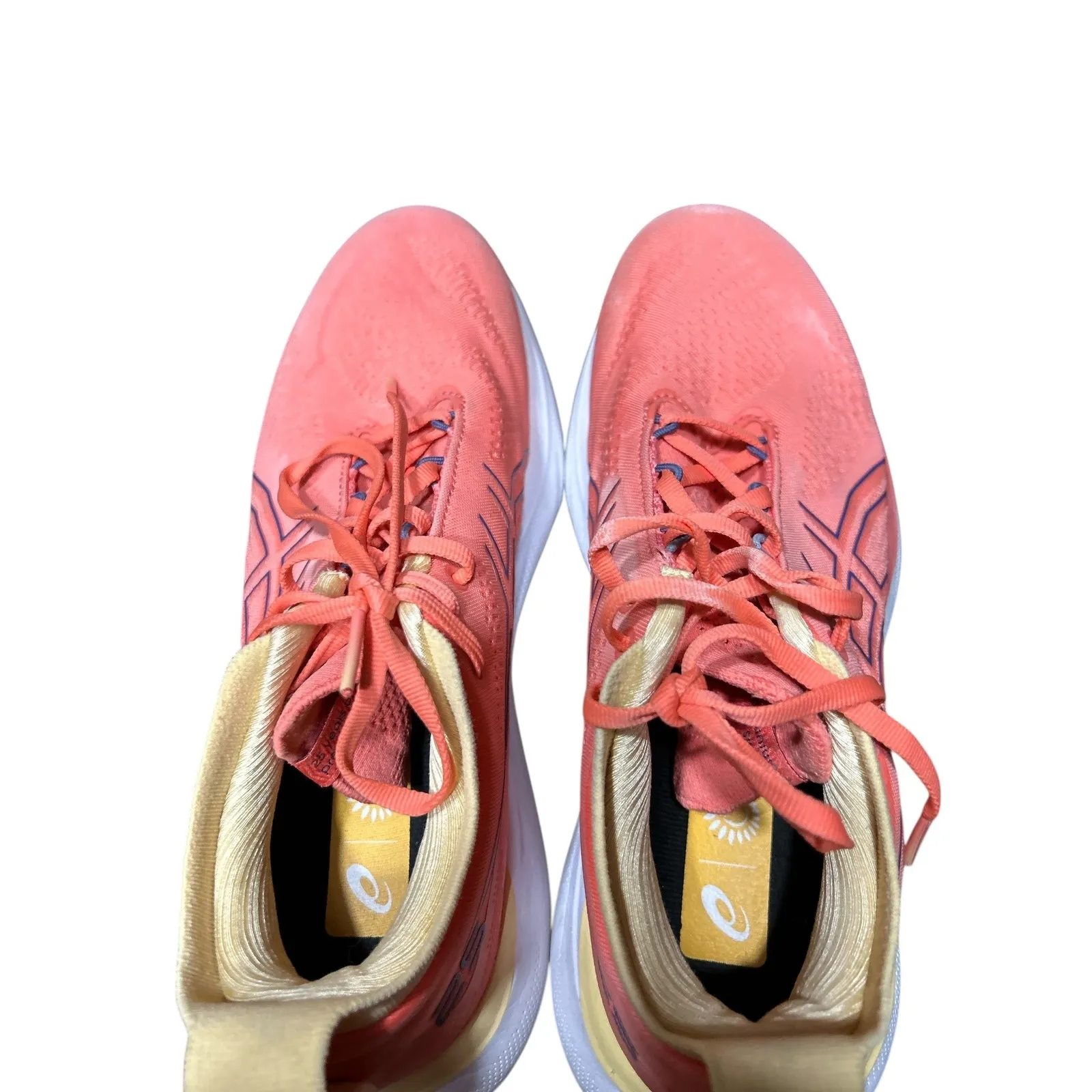 ASICS GEL NIMBUS 25 Coral Running Shoes Women Size 9 gLightweight Comfort - Image 2