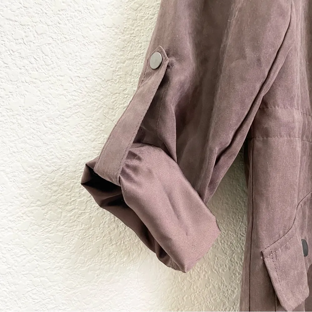 STACCATO Taupe Hooded Utility Jacket Size S - Image 13