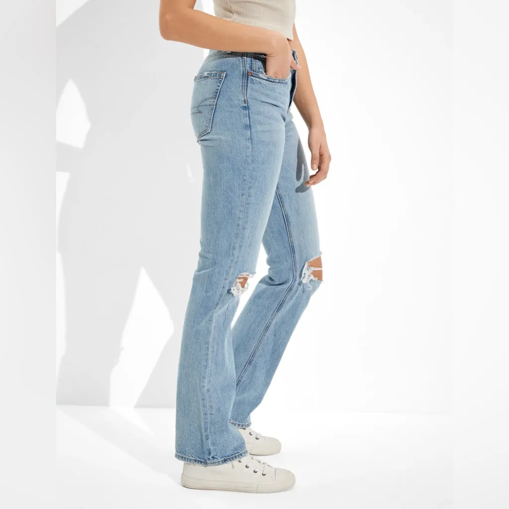 American Eagle 90s bootcut distressed knee jeans - Image 7