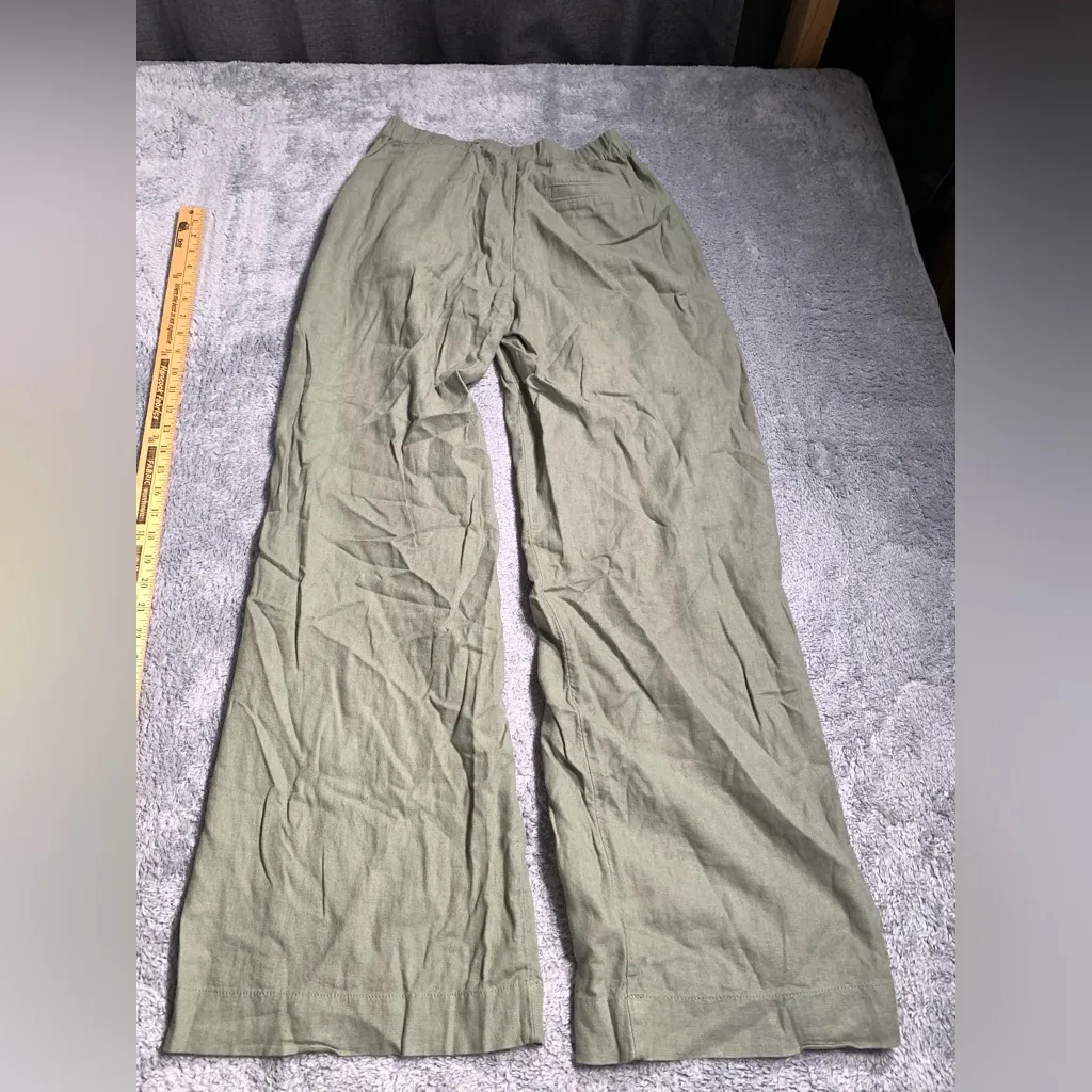 Caslon Olive Green linen Pants xs - Image 6