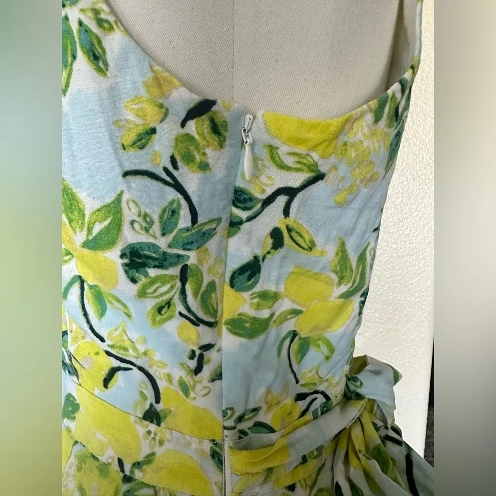 NWOT Lemon print linen dress - Image 7