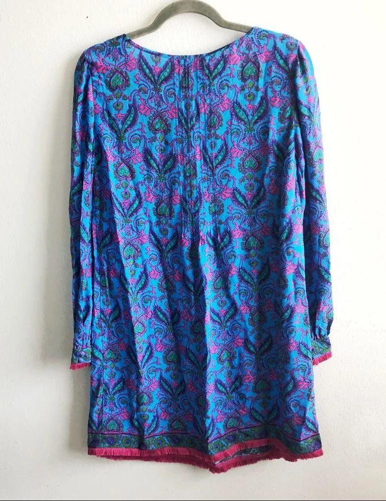Southern Tide Dress Stella in Brilliant Blue Abstract Long Sleeve Dress XS NWT - Image 16
