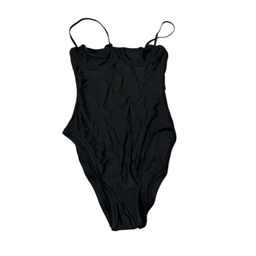 J CREW HERITAGE BALCONETTE ONE PIECE SWIMSUIT BLACK NEW W/TAGS SIZE  XS - Image 3