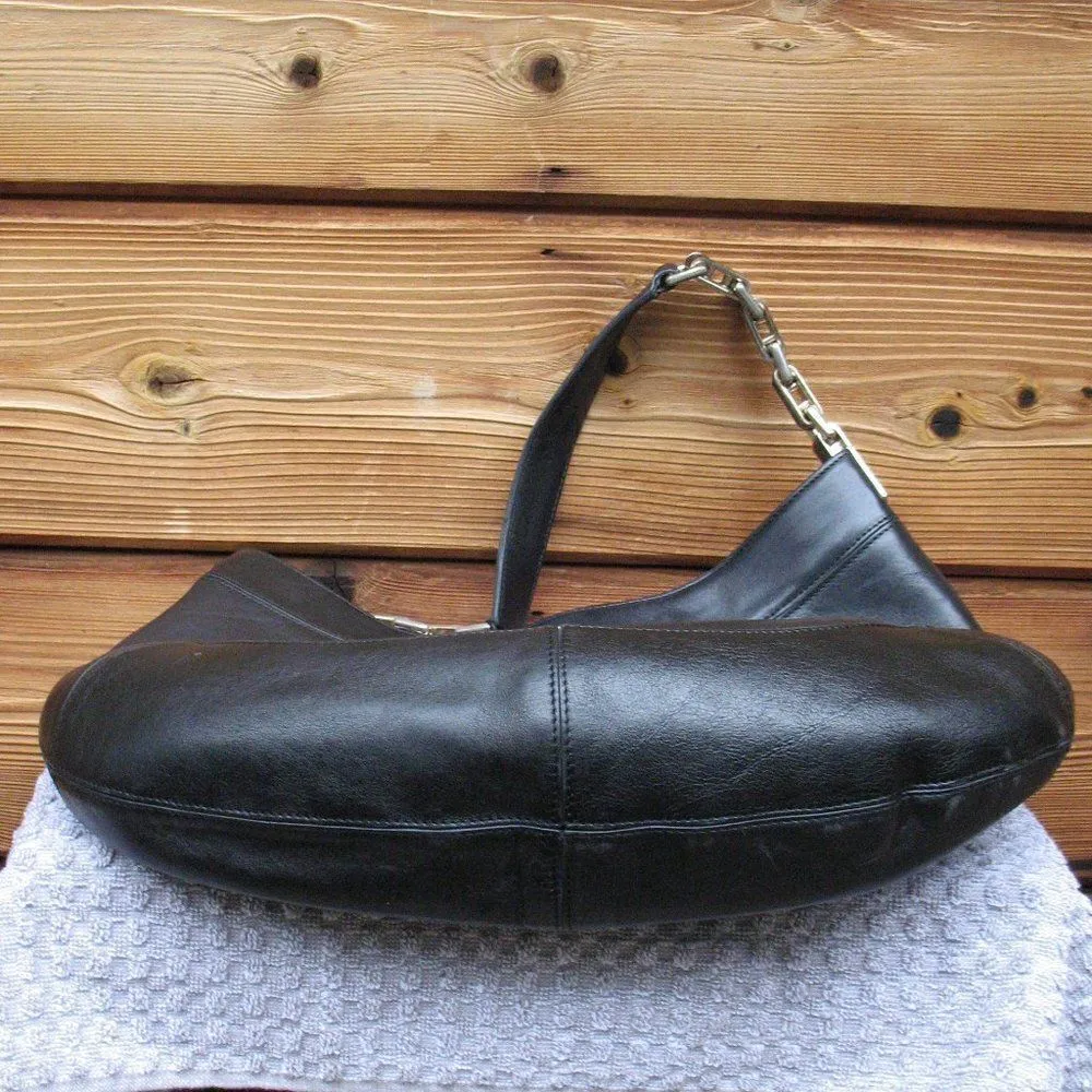 Anya Hindmarch Leather Hobo Bag Black - Image 8