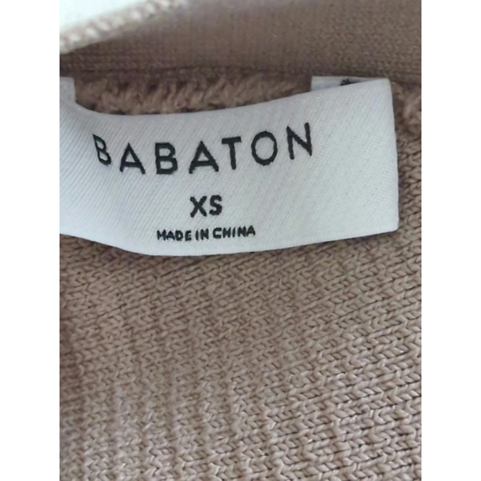 Babaton Saville Tan Sculpt Knit Criss Cross Cropped Tank Womens XS Halter Top‎ - Image 8