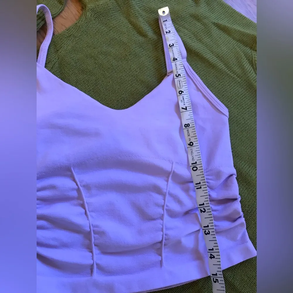 NWOT  Good Karma Ruched Crop Tank spring blossom size XS/S - Image 10