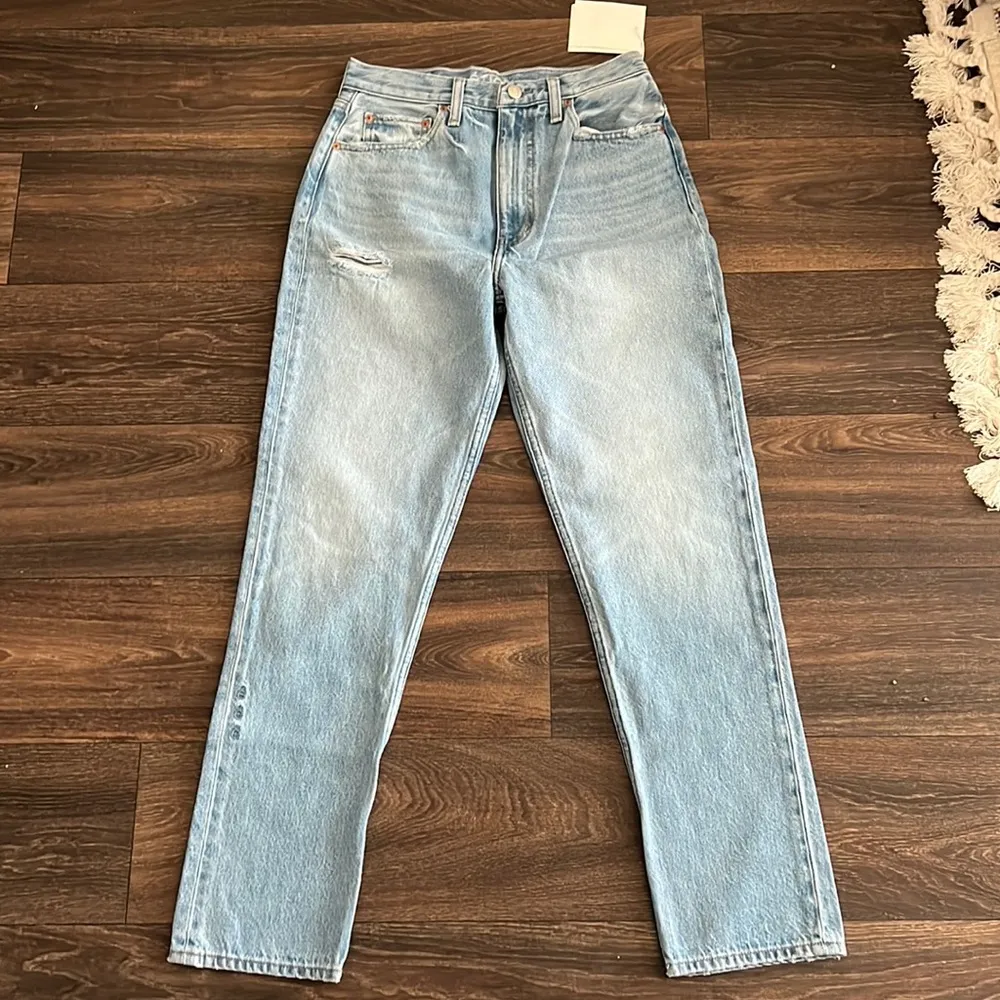 Finn Slim Straight Ankle Feather River Jean Blue Size 26 - Image 2