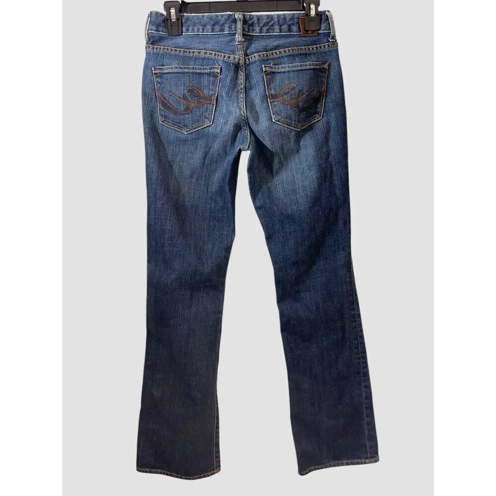 X2 Quality Denim Low Rise w10 Boot Cut Jeans Size 2 Long Blue - Image 2