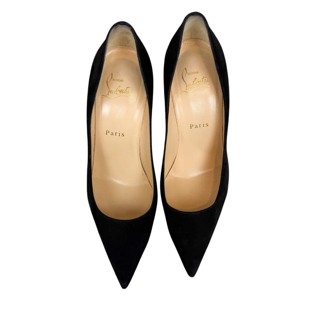 Christian Louboutin Pigalle 100 Black Suede
Pumps Stiletto Heels Size EU 37 - Image 3
