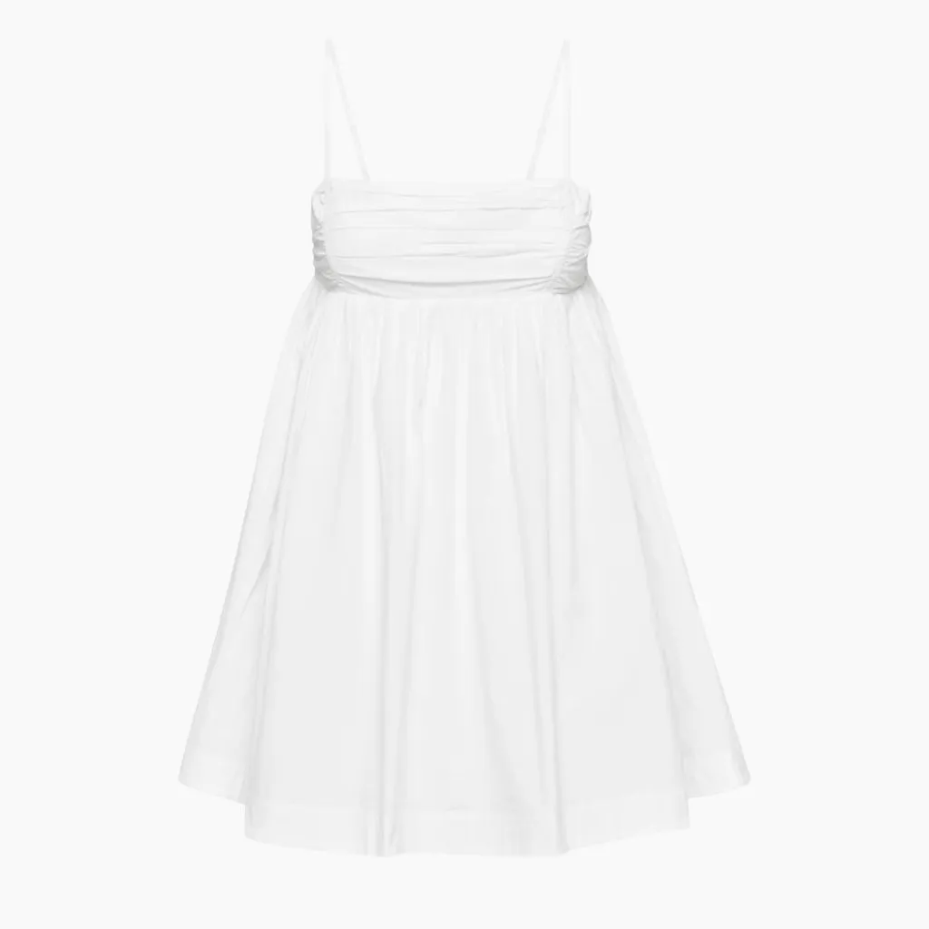 Reformation | NWT Catarina Cotton Mini Dress in‎ White size 8 - Image 13