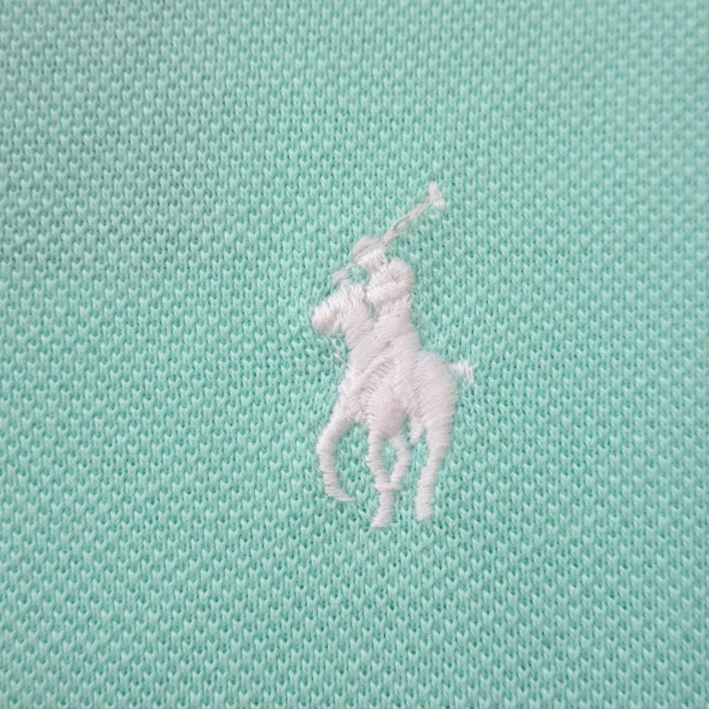 NWT Polo Ralph Lauren The Mesh Mini in Spearmint Green Cotton T-Shirt Dress M - Image 3