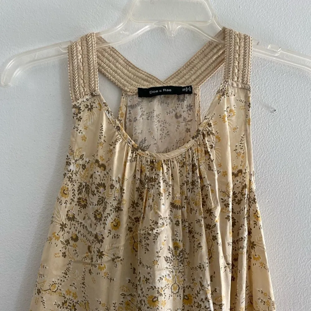Doe & Rae floral sleeveless top S - Image 9