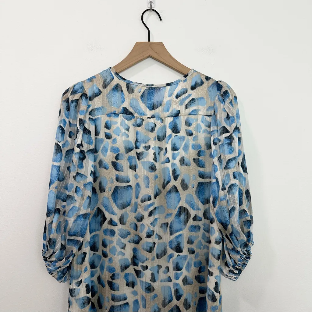 Buddy Love Pamela Cattan Maxi Dress In Santorini Blue size Small - Image 6