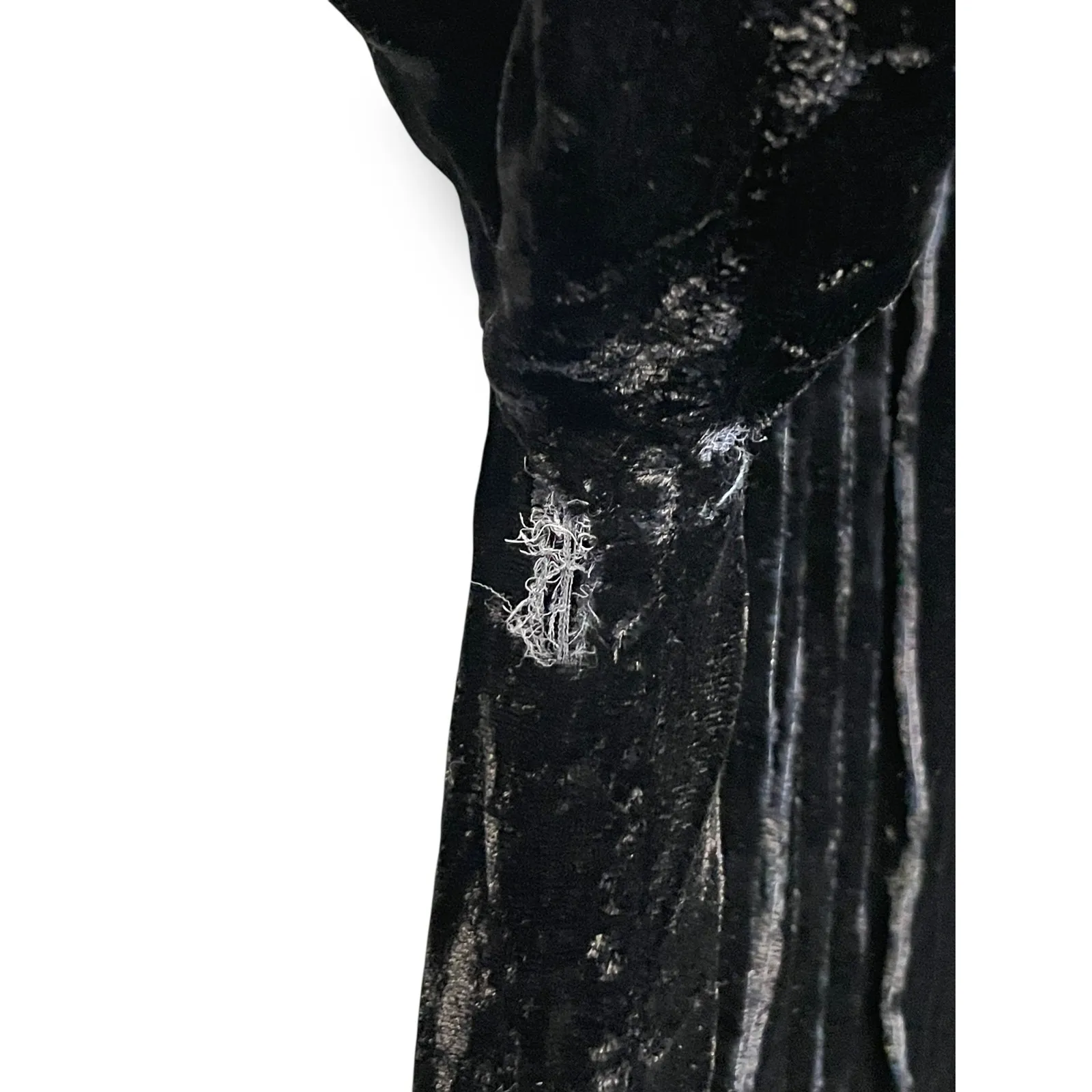 CP Shades Regina Velvet Dress Women Size Small Black Silk Blend‎ Shirt Tab FLAW - Image 9