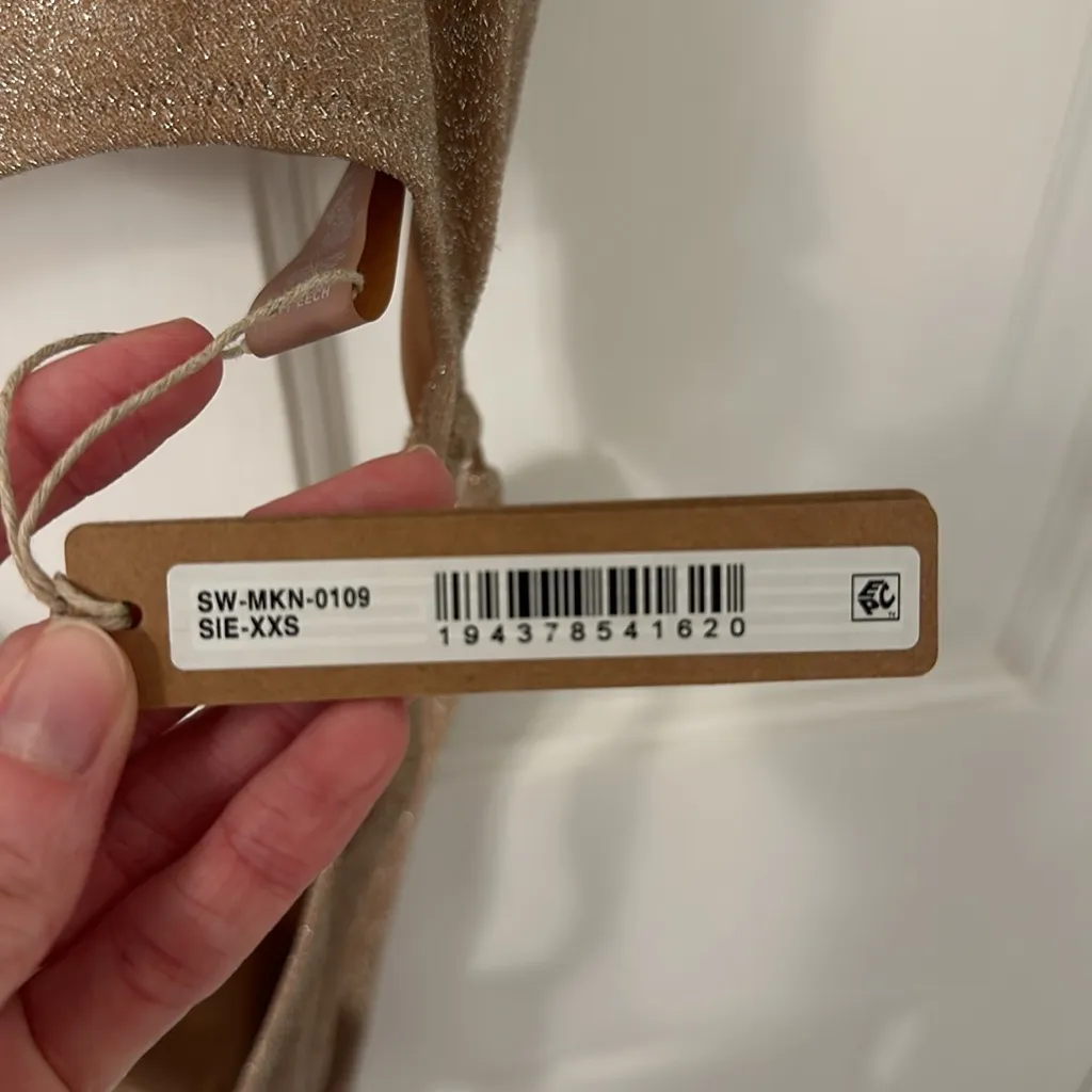 SKIMS NWT  Glitter Swim Monokini in Sienna - Image 6