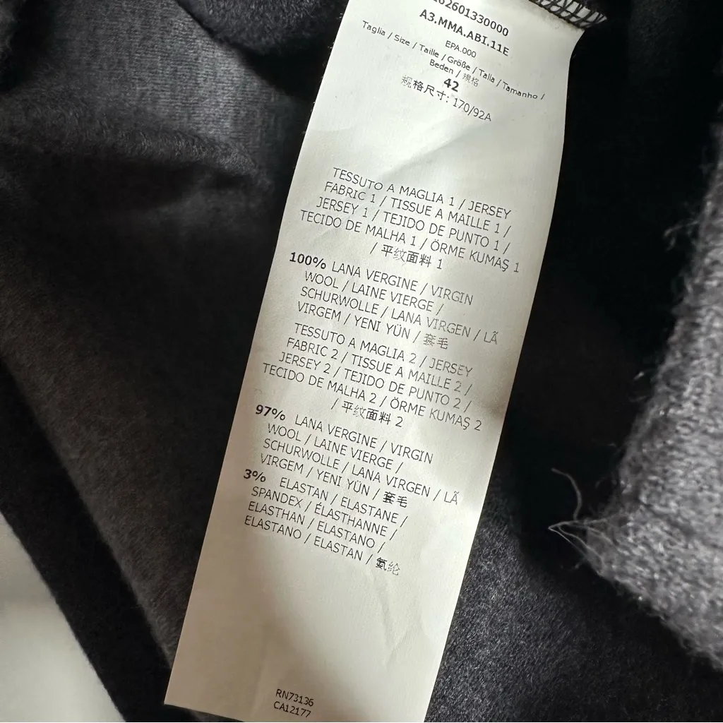 Max Mara Fagotto Colorblock Wool Sheath Dress Size US 10 - Image 8