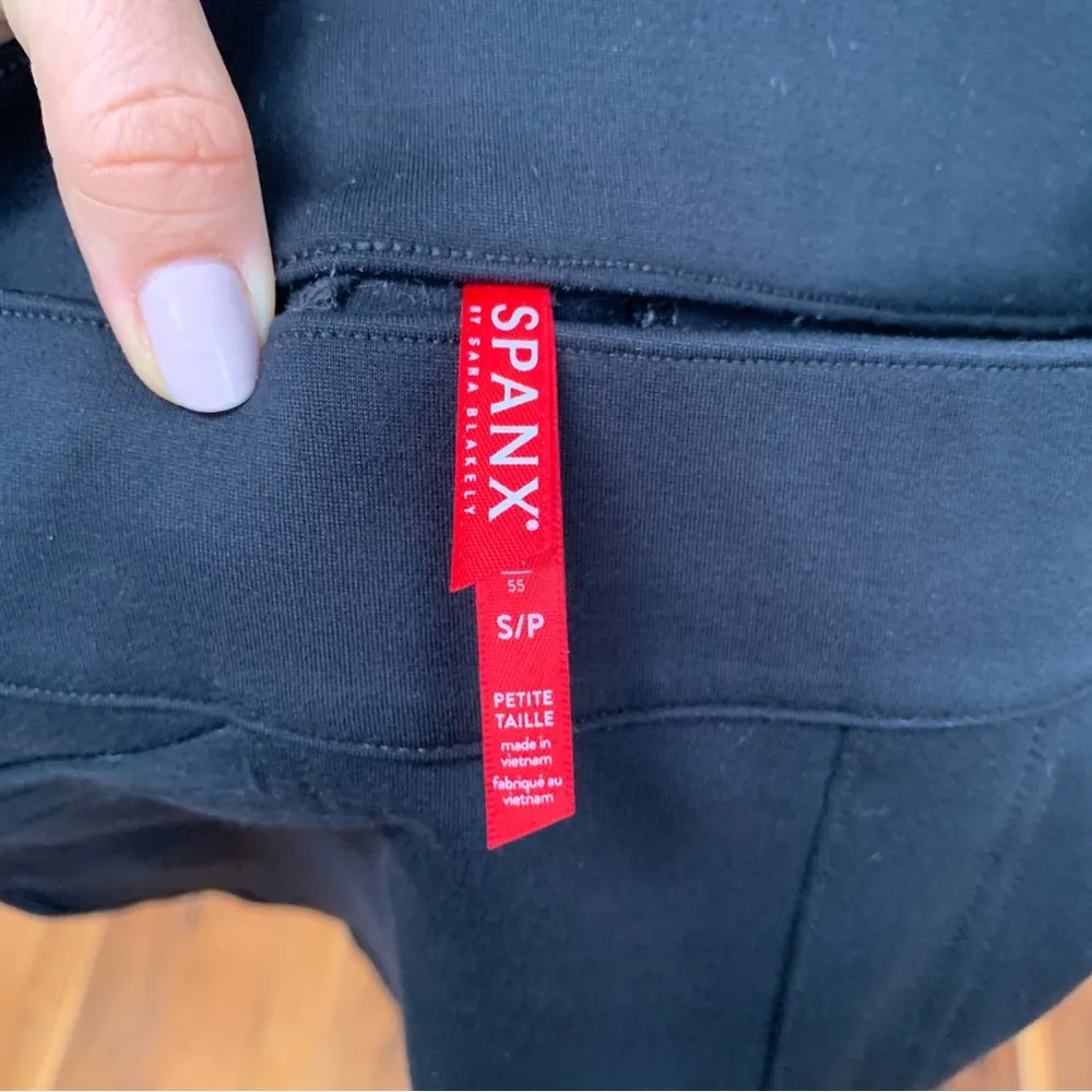 SPANX Back-Seam Skinny Ponte Pants in Black Petite Small - Image 9