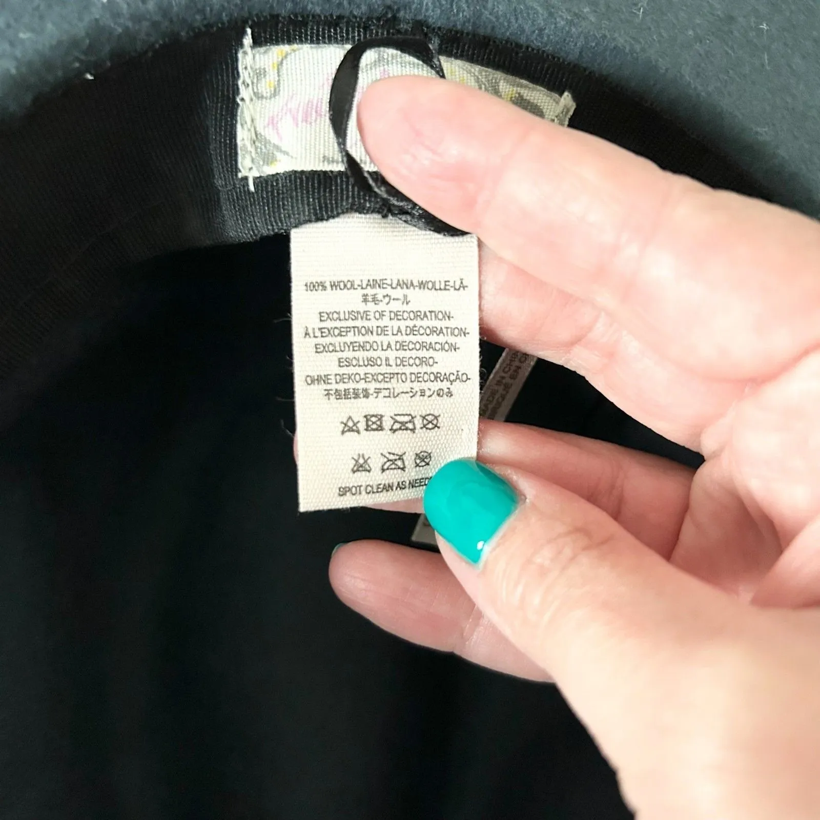 Free People 100% Wool Leather Band Wide-Brim Fedora Hat in Gray One Size - Image 5