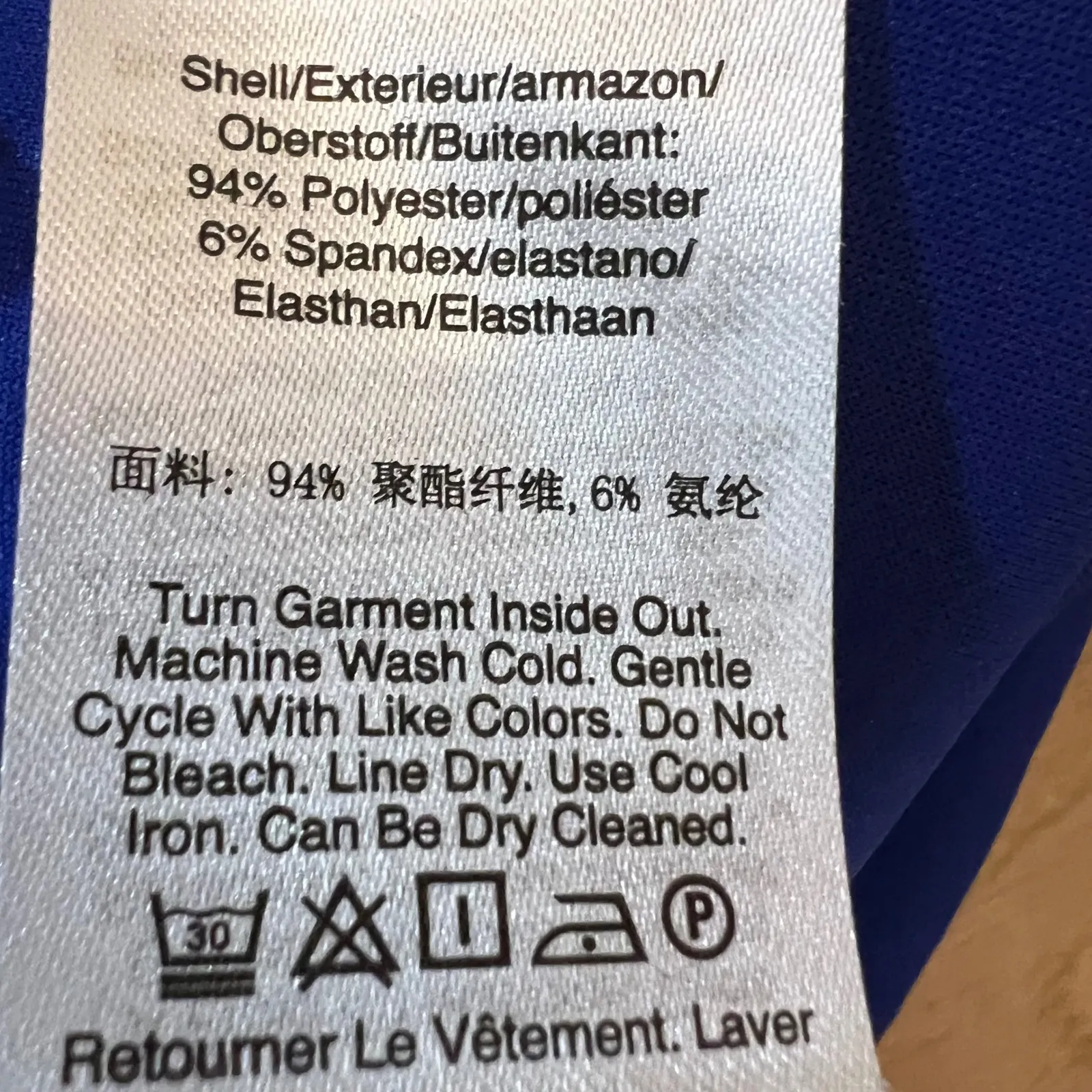 DKNY Royal Blue Wrap Dress Flutter Sleeves Fit & Flare Midi Cocktail Party Sz 6 - Image 8