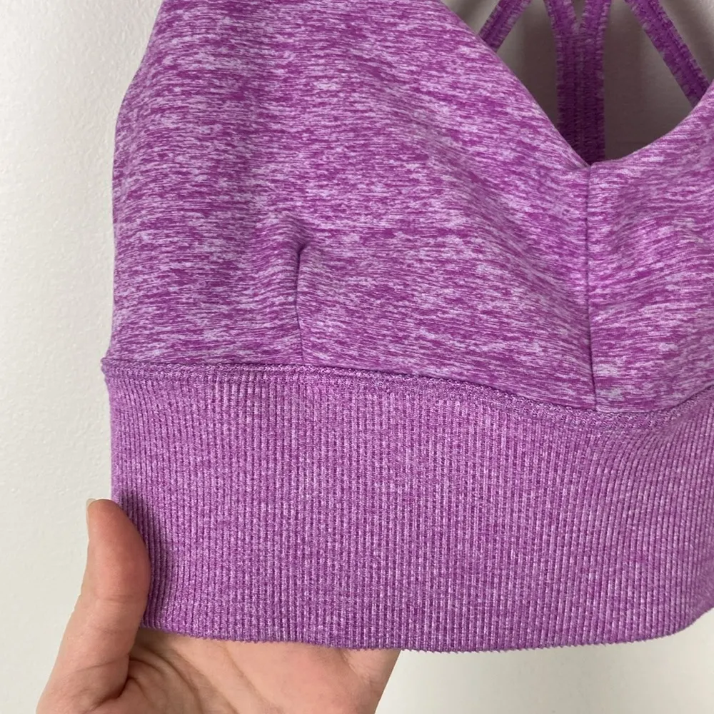 Alo Yoga Alosoft Lavish Sports Bra Strappy Women’s Size Small Purple Active Soft - Image 4