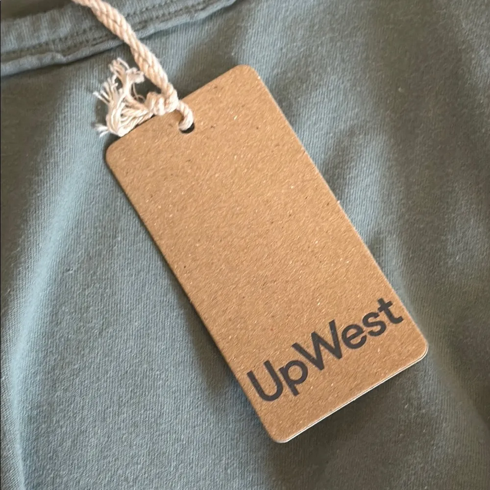 UpWest Sage Ruffle Hem Tee Green - Image 4