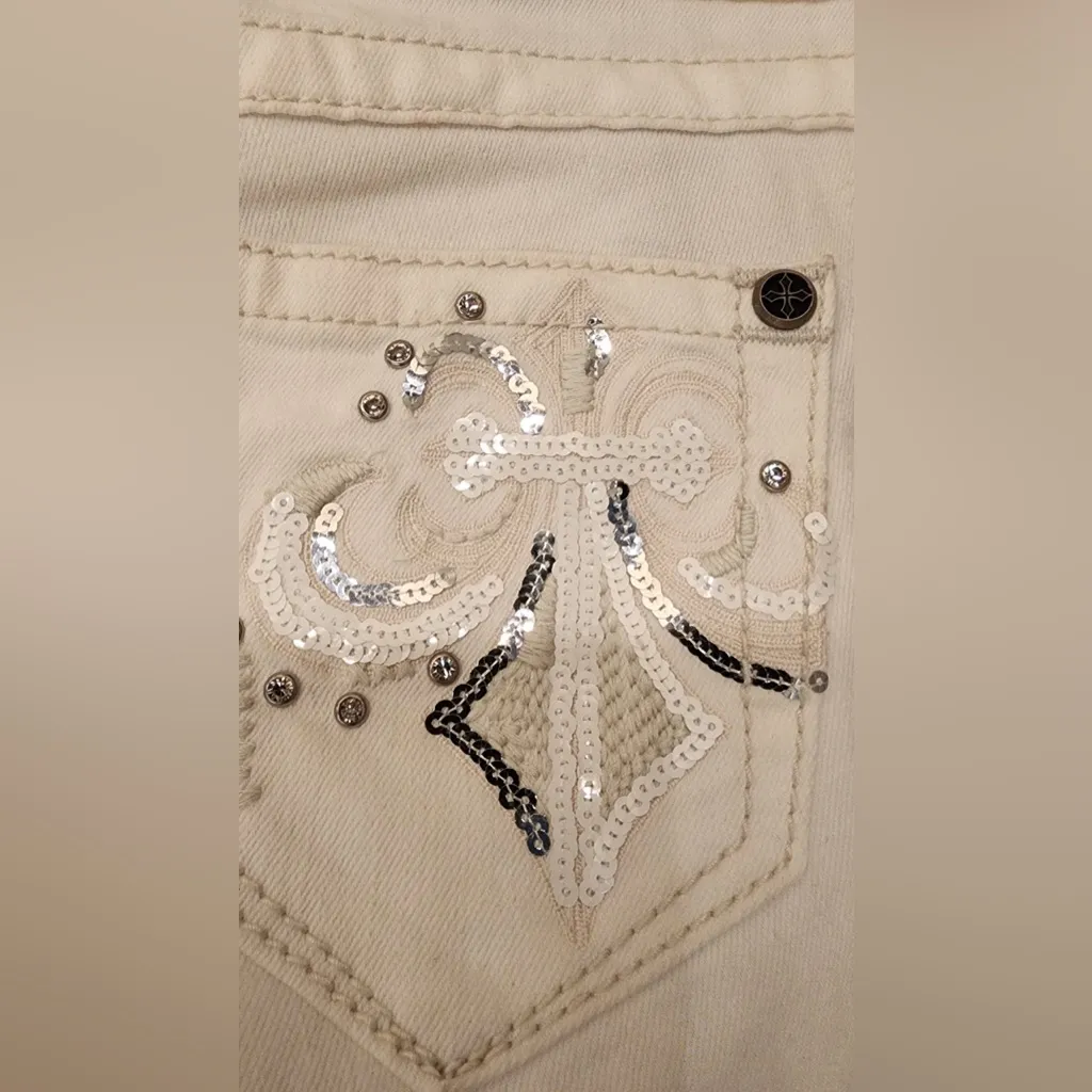 Affliction Black Premium Raquel Tara Skinny Women’s White Jeans Size 24 - Image 9