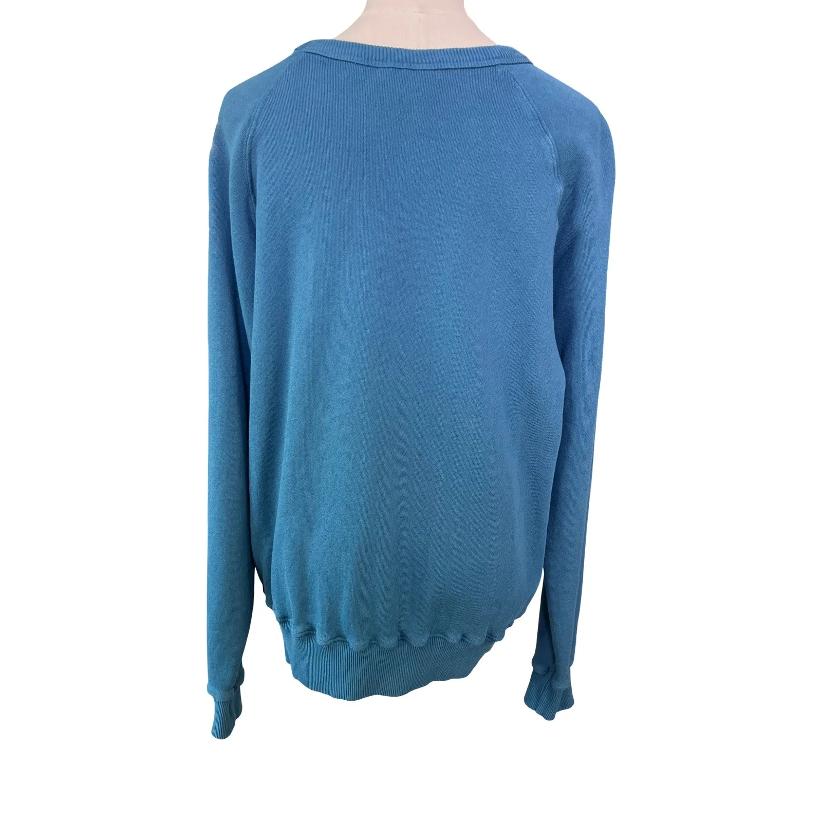 Big Bud Press Teal Blue Cotton Crewneck Sweatshirt XS Made In Los Angeles Size undefined - Image 5