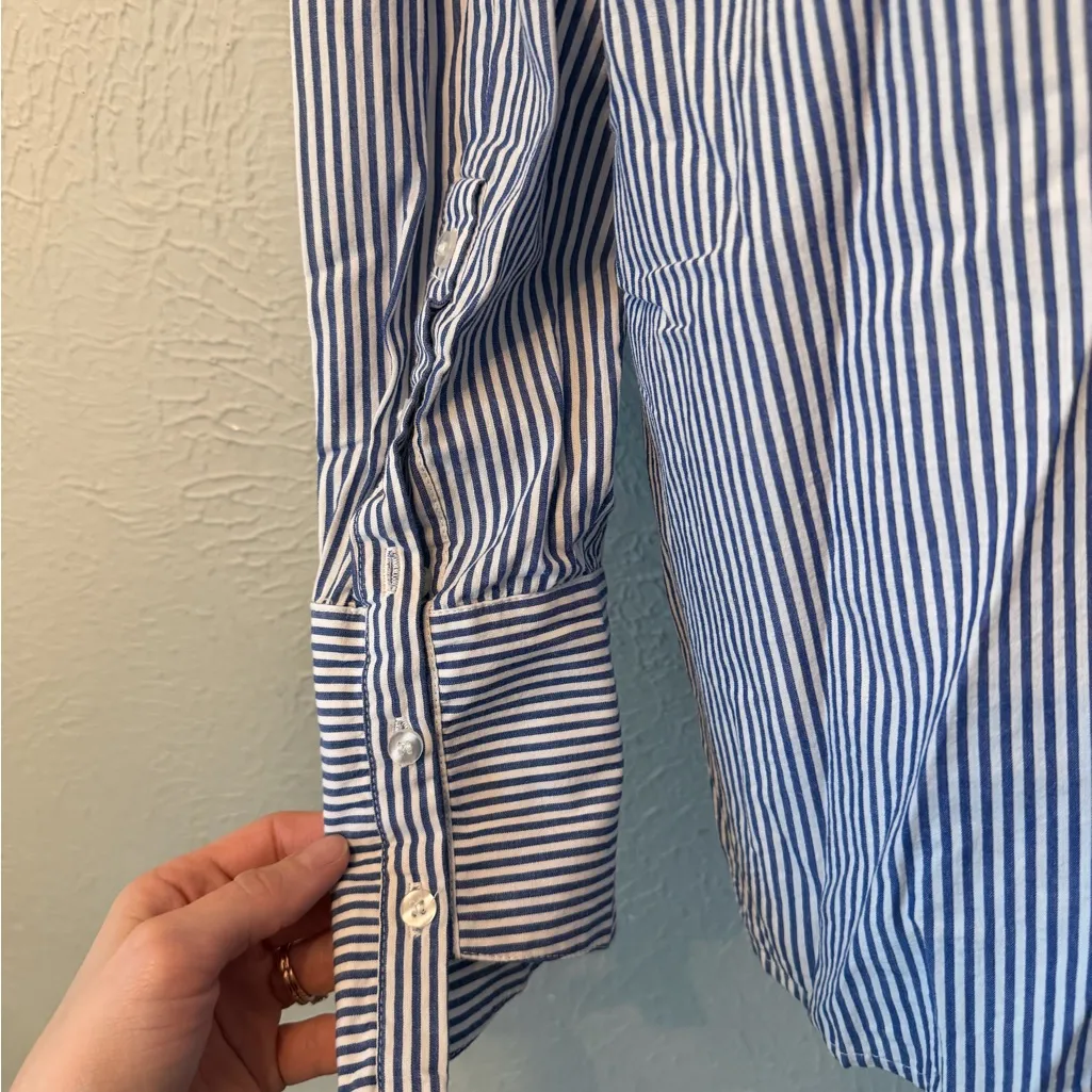One Teaspoon Navy Striped Button Down Shirt - Image 5