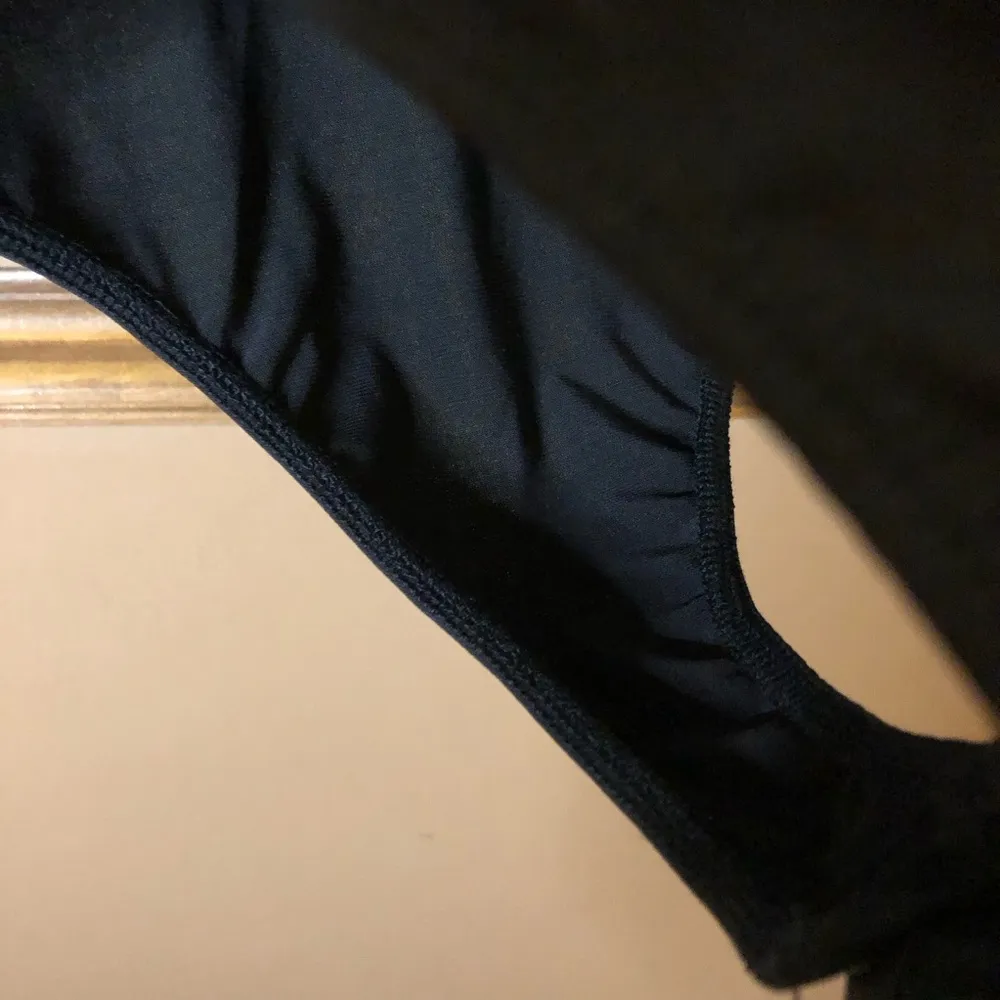 A Love Story Gia Faux Wrap Leopard Print Puff Sleeve Bodysuit Black Brown medium - Image 6