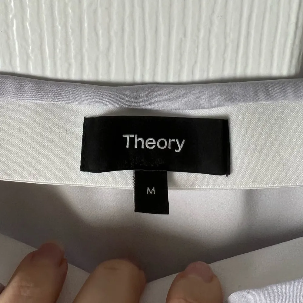 Theory Silk Georgette Knee Length Slip Skirt in Hydrangea M - Image 8