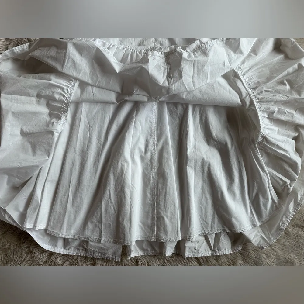 Alamour the Label Katina Dress in White Cotton Poplin Size Small / S - Image 14