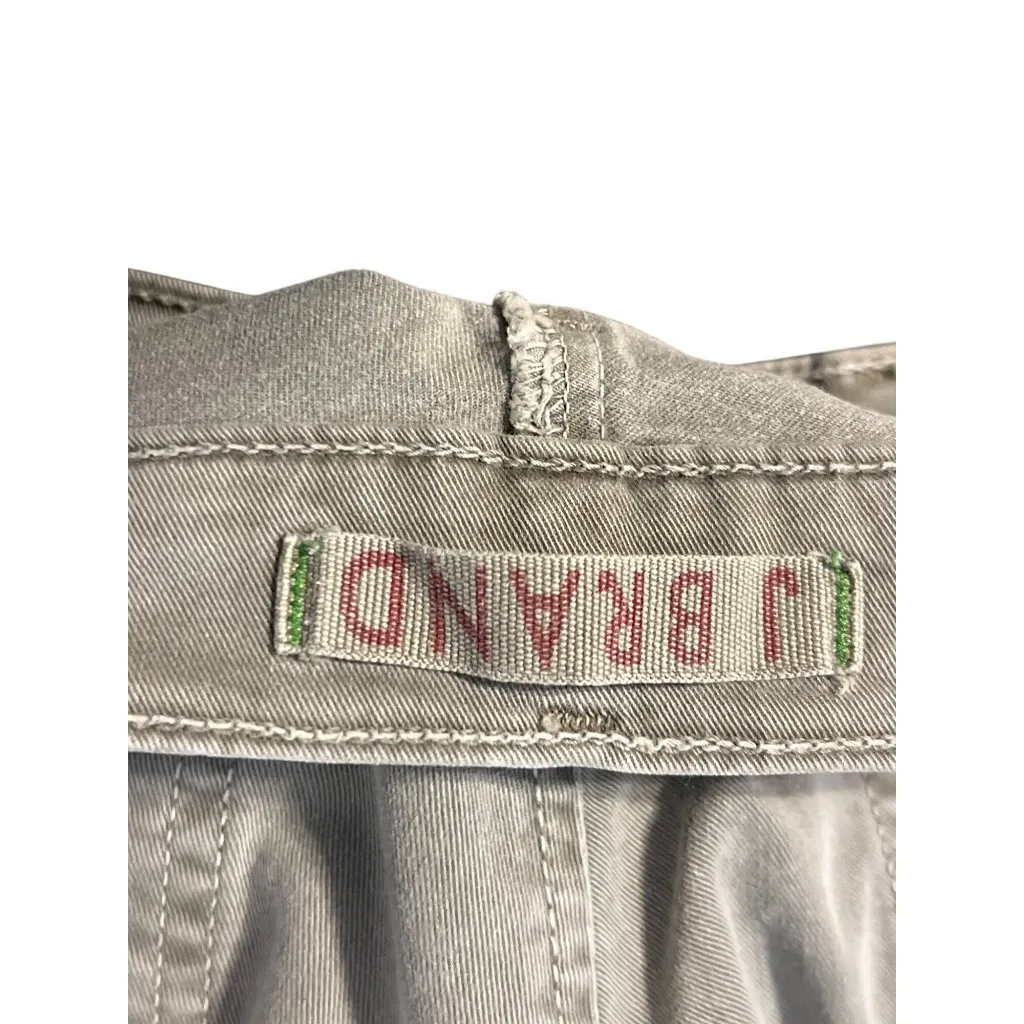 J Brand Vin Fawn Zip Ankle Jeans Army Green Zippers Size 26 Cotton Blend - Image 6