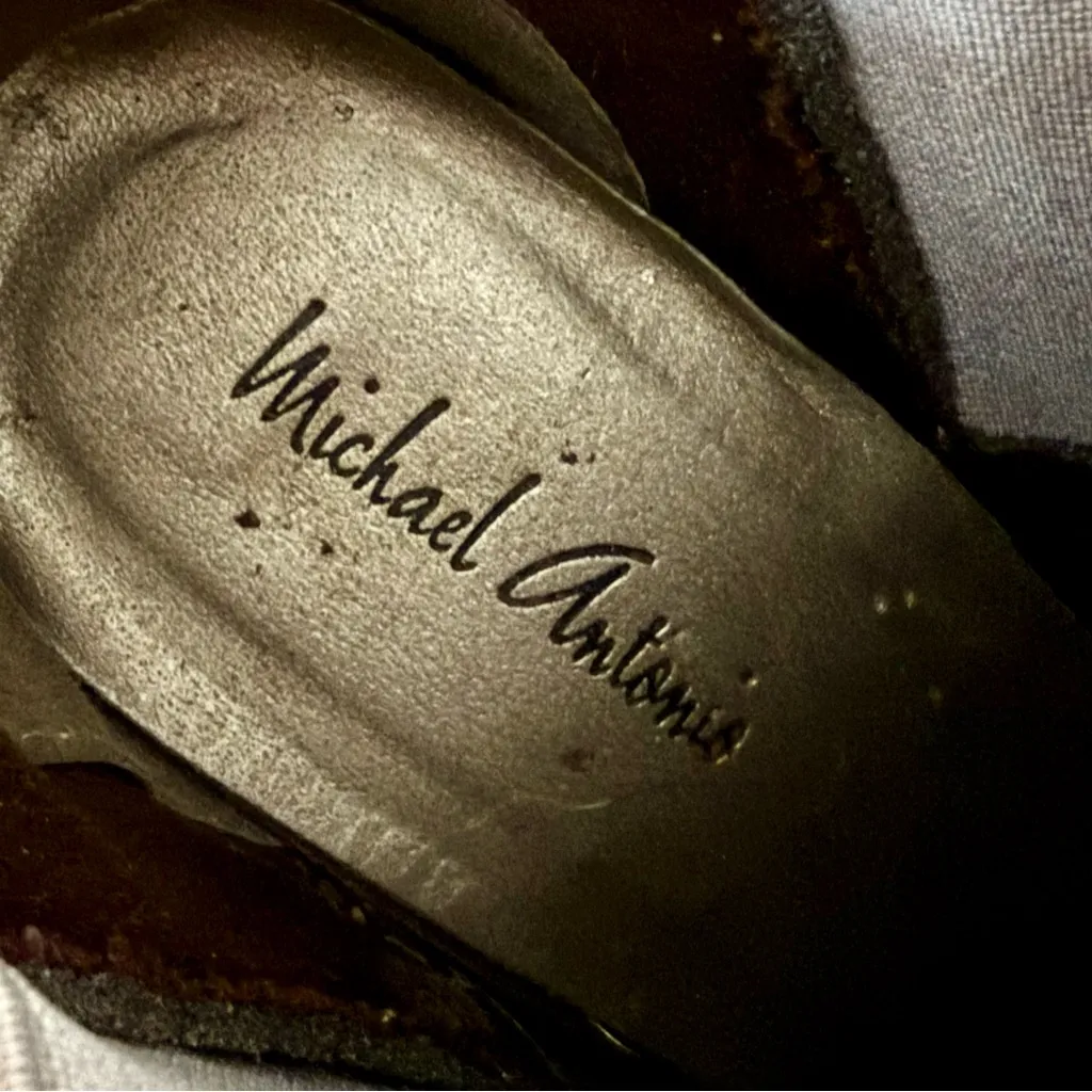 Michael Antonio Glitter Heeled Boots - Silver - Image 4