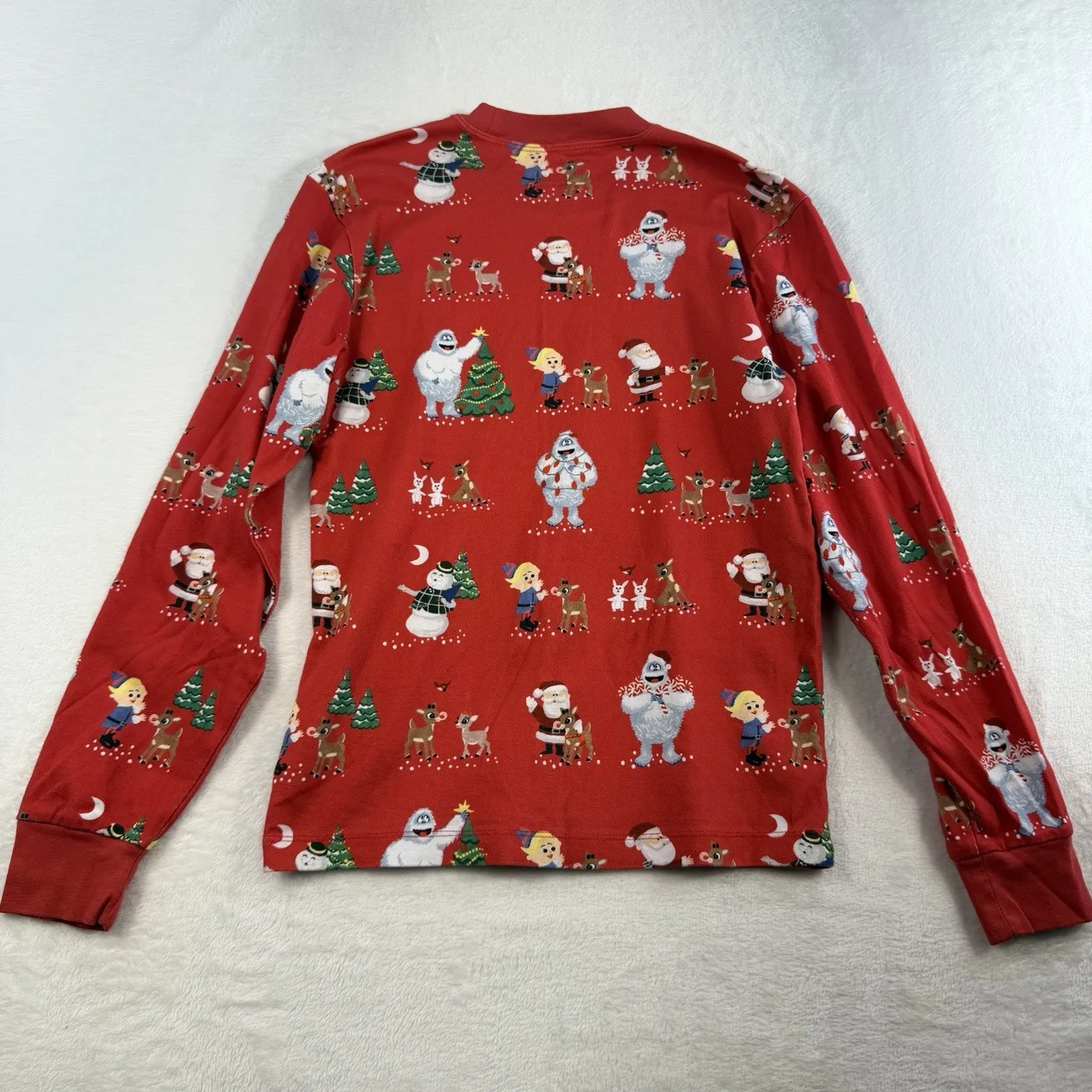 Pottery Barn Adult S Rudolph Adult Organic Pajama Set 2 Piece Christmas Holiday - Image 8