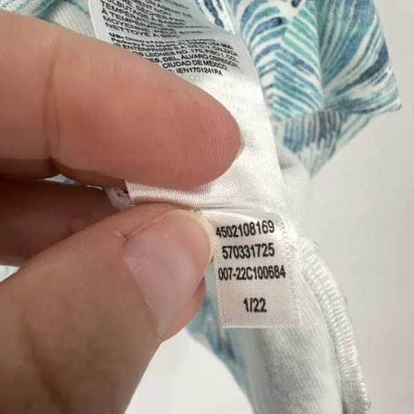 Chico's Seashell Print Pima‎ Cotton Short Sleeve T-Shirt Size 3, XL Coastal - Image 8