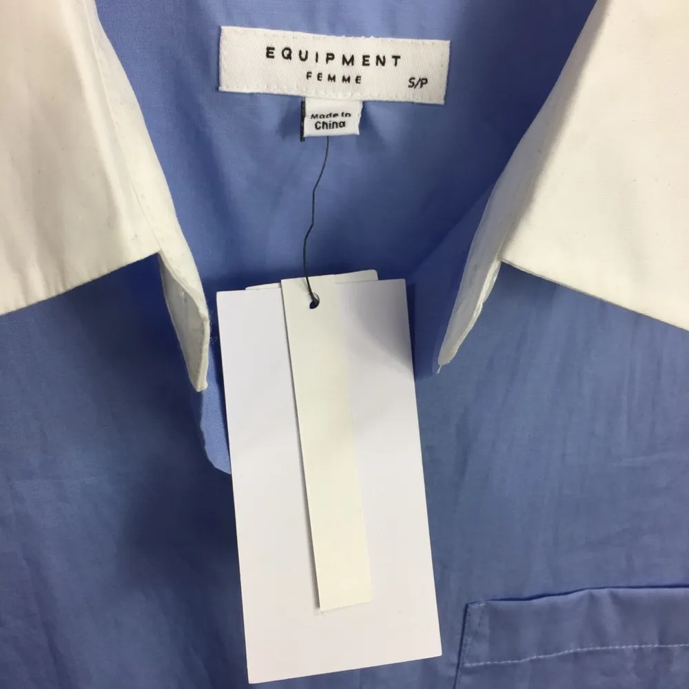 Equipment Clarke Top in Aerial Blue - Image 5