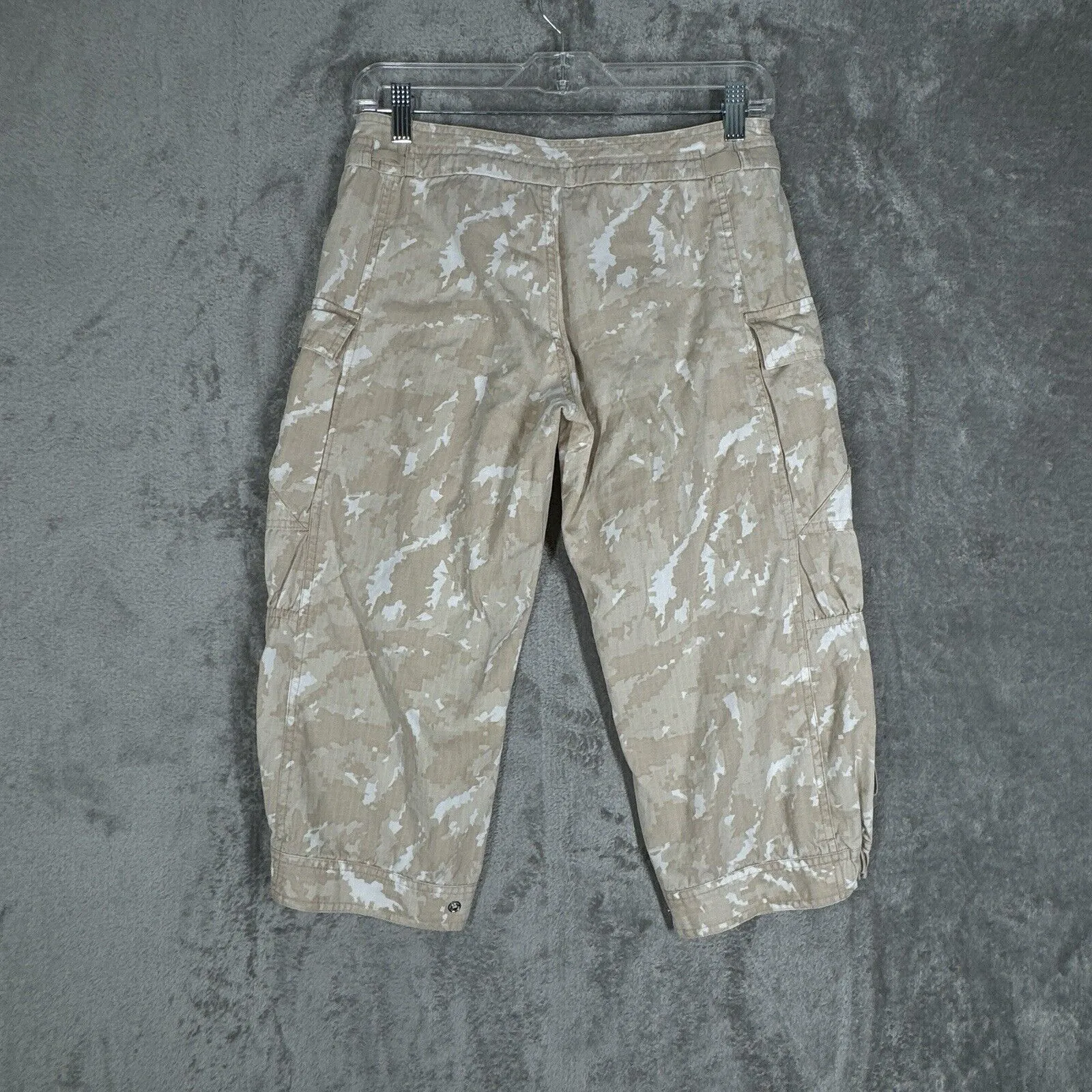 Nike Pants Womens XS Beige White Camo Capri Pants‎ Casual Utility Streetwear - Image 3