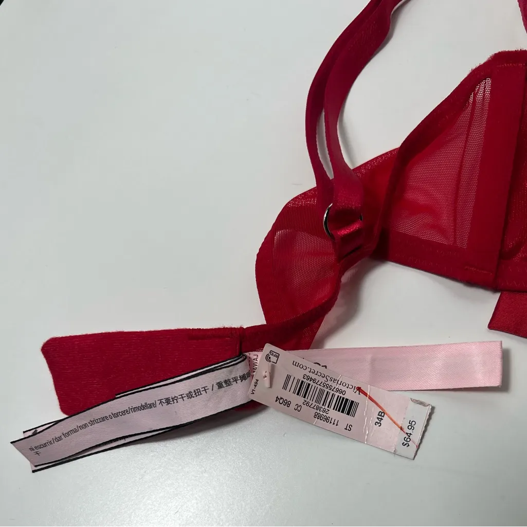 Victoria’s Secret Dream Angels Wicked Unlined Sheer Mesh Bow Balconette Bra - Image 13