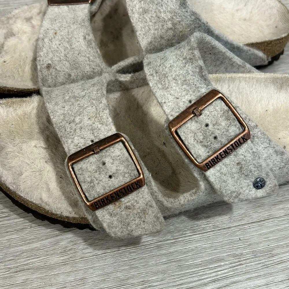 Birkenstock Arizona Rivet in felt eggnog - Image 6
