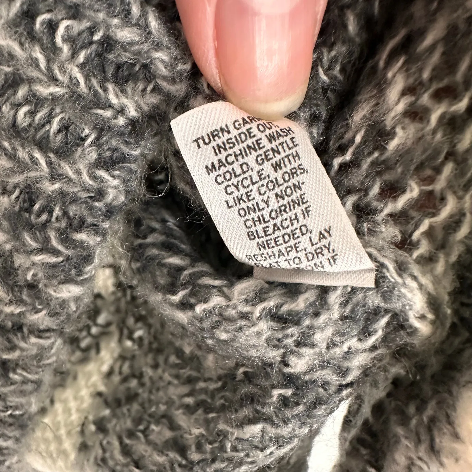 Nordstrom BP. Colorblock Gray Knit Boatneck Crop Sweater Size Medium - Image 12