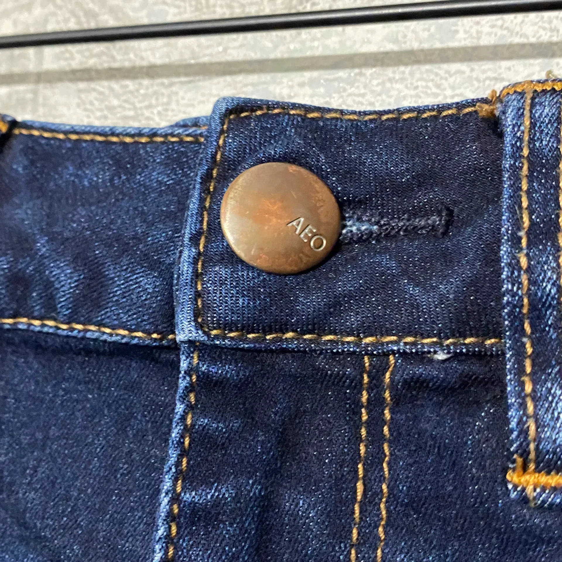 American Eagle Jean Hi Rise Shortie Denim Shorts 6  - Image 4