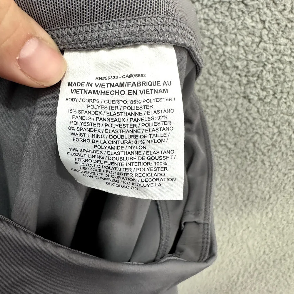 Nike‎ Dri fit Capri Leggings Women Medium Power Racer Outdoor Gym Logo Gorpcore - Image 6