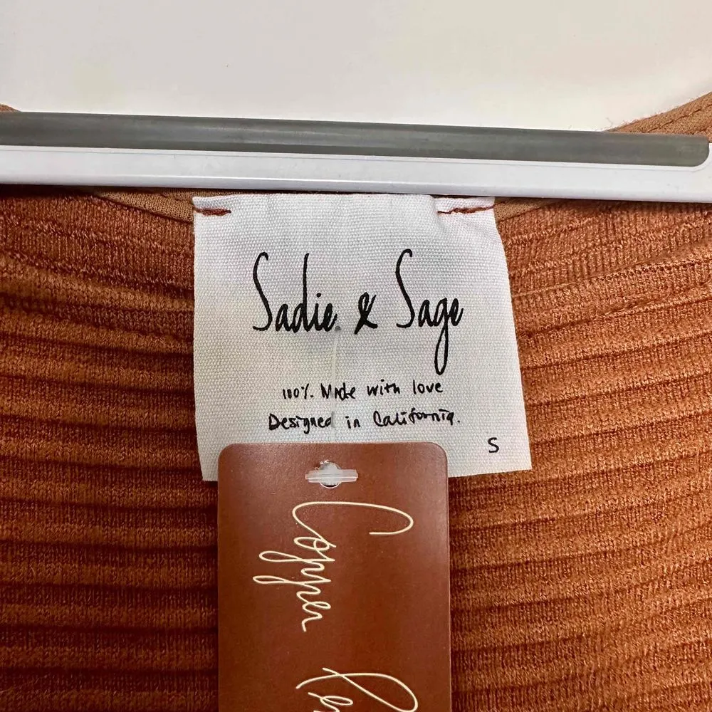 Sadie & Sage Chloe Sweater Dress Size, Camel Brown, Size Small Brown - Image 2