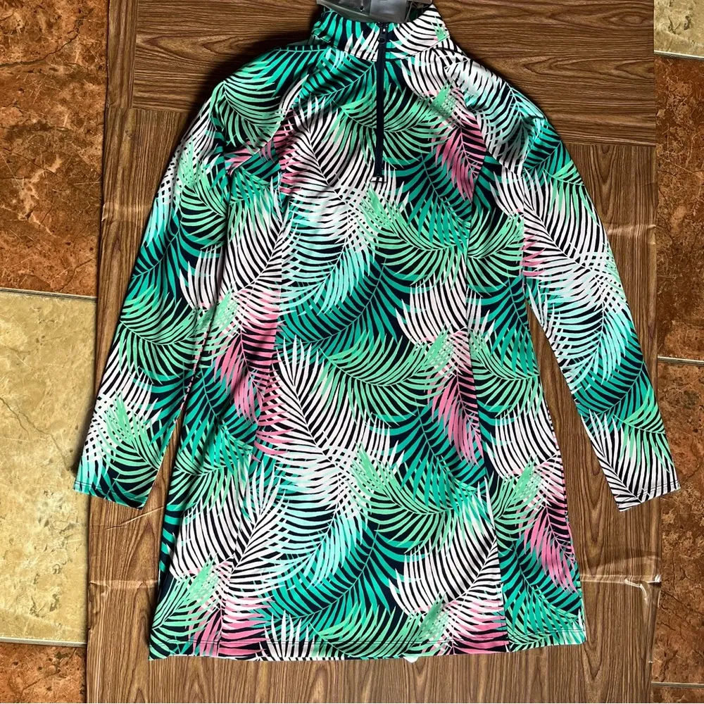 Tommy Bahama UPF 50 Golf & Tennis Long Sleeve Dress With Shorts Size Medium - Image 2