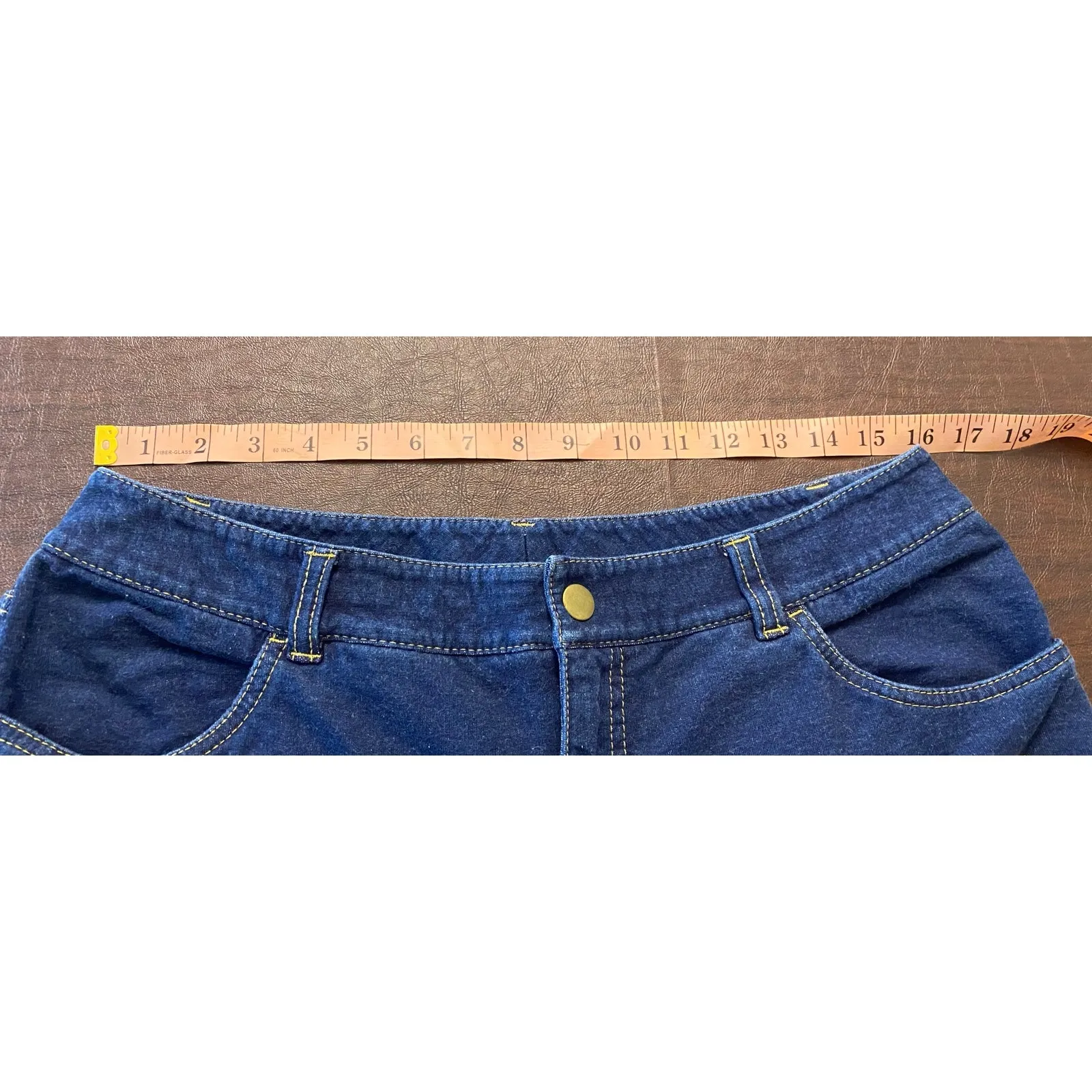 Chico’s Zenergy Stretch Denim Jeans Blue Size 2 XL Straight Leg Pull On Comfort - Image 3