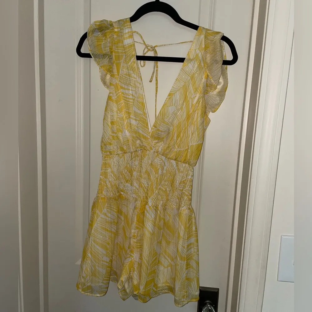 Lavender Brown Sunset Romper in Yellow - Image 2